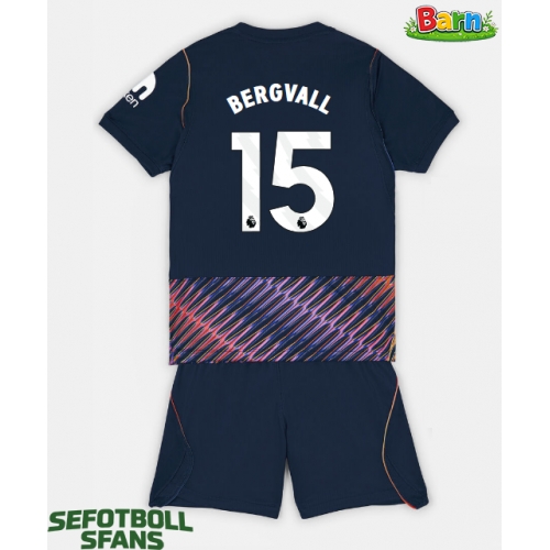 Tottenham Hotspur Lucas Bergvall #15 Bortaställ Barn 2026-27 Kortärmad (+ Korta byxor)